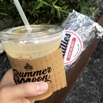 Summer Moon Coffee - Moonraker and a side taco - Coffee & Tea Near Me - Austin, Texas