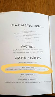 Menu photo 8 Judy, cantine qualitarienne Paris, 75