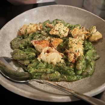 Pa’La Downtown - Cavatelli and lobster with ramp pesto - Mediterranean Near Me - Phoenix, Arizona Pa’La Downtown - Cavatelli and lobster with ramp pesto - Mediterranean Near Me - Phoenix, Arizona