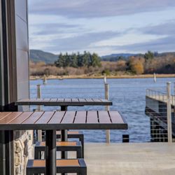 7 Devils Waterfront Alehouse - Patio Seating on south side of the building