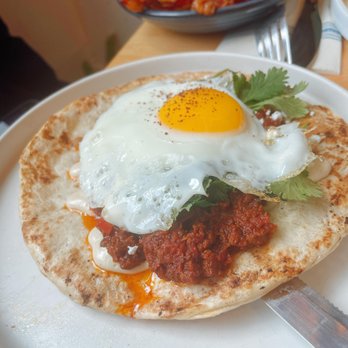 Reunion - Lahma'ajun This is really good; if you don't know what to get, get this! - Breakfast & Brunch Near Me - Brooklyn, New York