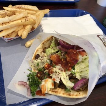 Snack Gyro - 9. Jumbo Gyro Lamb and Beef Sandwich Combo Meal - Moroccan Near Me - Burien, Washington
