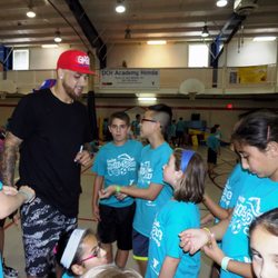 YMCA of Western Monmouth County - NY Giants Safety Darian Thompson visit Freehold Summer Camp, July 2017