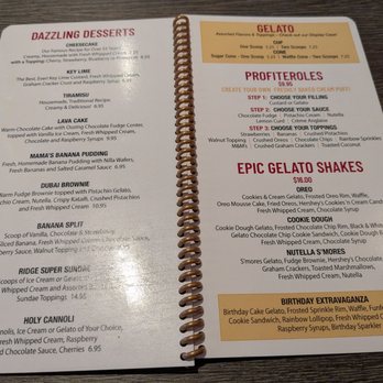 The Ridge Diner - Desserts menu January 2026 - American Near Me - Park Ridge, New Jersey The Ridge Diner - Desserts menu January 2026 - American Near Me - Park Ridge, New Jersey