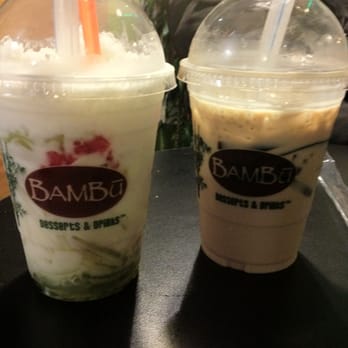 BAMBU - #6 Chè Trái Cây (left) and Black Milk Tea with Grass Jelly (right) - Juice Bars & Smoothies Near Me - San Francisco, California