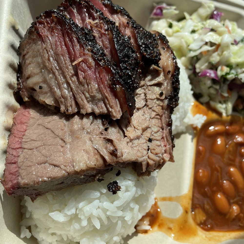 Sunset Texas Barbecue - Beef Brisket w/Burnt Ends - Barbeque Near Me - Honolulu, Hawaii Sunset Texas Barbecue - Beef Brisket w/Burnt Ends - Barbeque Near Me - Honolulu, Hawaii