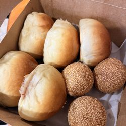 Dim Sum Express - Baked pork bun and sesame ball