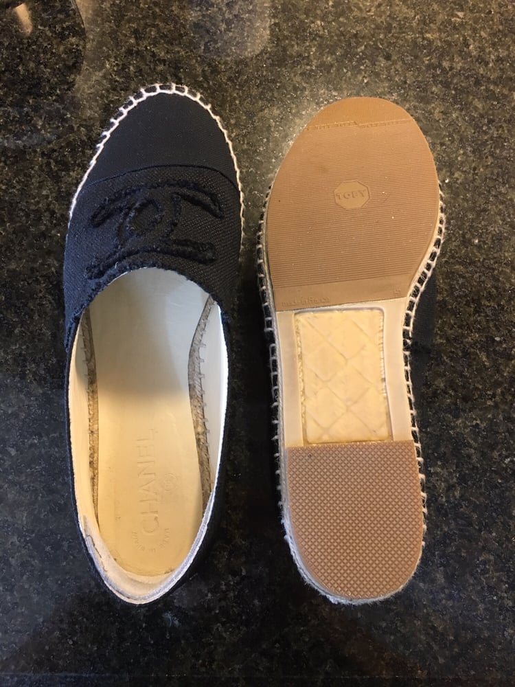 chanel espadrilles sole