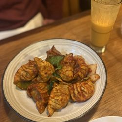 Yarsa Nepalese Cuisine - Chicken chili momo + mango lassi