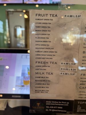 Menu photo 4 Tea Champ Hacienda Heights, CA Menu photo 4 Tea Champ Hacienda Heights, CA