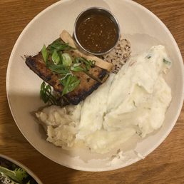 tofu with mashed potatoes