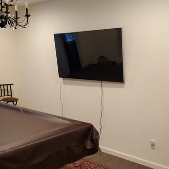 3 Brothers Handyman Services - Billiard room big screen - Handyman Near Me