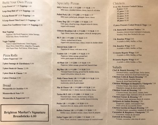Menu photo 2 Brighton Market Brighton, MI