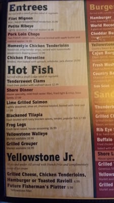 Menu photo 8 Yellowstone Cafe Town and Country , MO Menu photo 8 Yellowstone Cafe Town and Country , MO