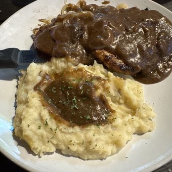 Jackie’s Bar & Grill - Smothered Pork Chops - New American Near Me - Kemah, Texas