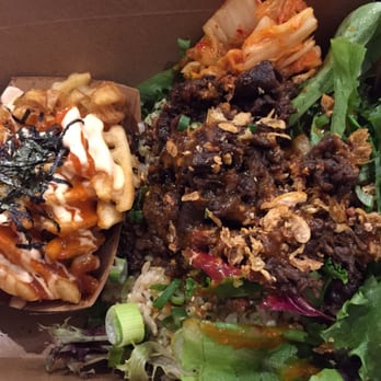 KoJa Kitchen - My beef bowl looks huge, but it's just a whole bunch of lettuce make it more volumous. - Asian Fusion Near Me - Berkeley, California KoJa Kitchen - My beef bowl looks huge, but it's just a whole bunch of lettuce make it more volumous. - Asian Fusion Near Me - Berkeley, California