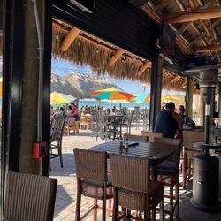 Gulf Drive Cafe - Seating under the pavilion.
