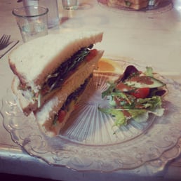 Smoked salmon and avacado sandwich