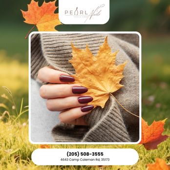 Pearl Nails - Crisp Autumn Tips Chic French tips in muted pumpkin and cinnamon shades. Book today for cozy nails! - Nail Salons Near Me - Trussville, Alabama Pearl Nails - Crisp Autumn Tips Chic French tips in muted pumpkin and cinnamon shades. Book today for cozy nails! - Nail Salons Near Me - Trussville, Alabama