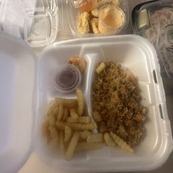 Baitong Thai & Sushi Restaurant - Kids fried rice with fries - Thai Near Me - St Augustine, Florida