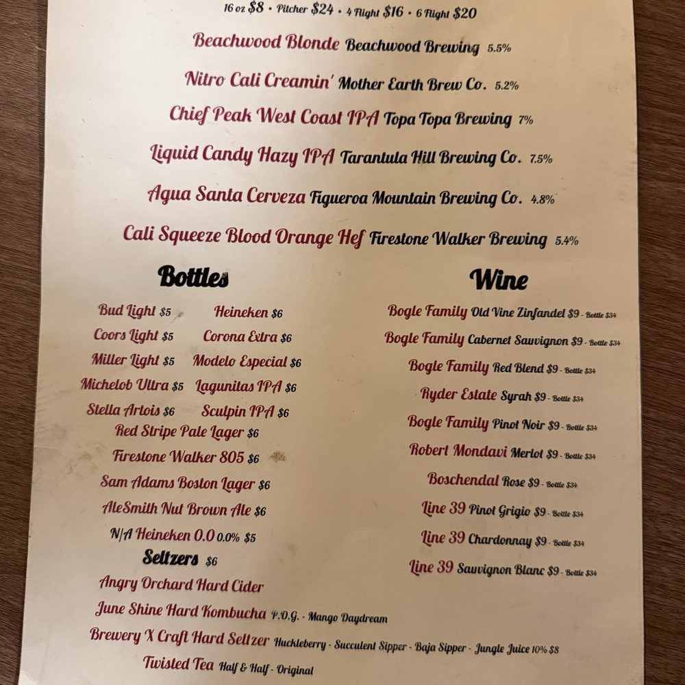 Jasper's Barbeque - Beer and wine menu - Barbeque Near Me - Big Bear Lake, California Jasper's Barbeque - Beer and wine menu - Barbeque Near Me - Big Bear Lake, California