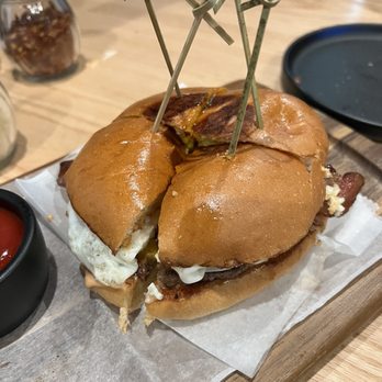 Whiskey's - The burger with an egg and bacon. Delicious! - Music Venues Near Me - Ketchum, Idaho Whiskey's - The burger with an egg and bacon. Delicious! - Music Venues Near Me - Ketchum, Idaho