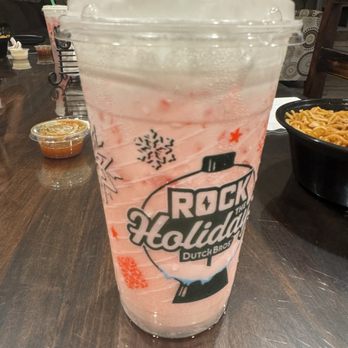 Dutch Bros Coffee - Strawberry dirty soda - Juice Bars & Smoothies Near Me - Norco, California Dutch Bros Coffee - Strawberry dirty soda - Juice Bars & Smoothies Near Me - Norco, California