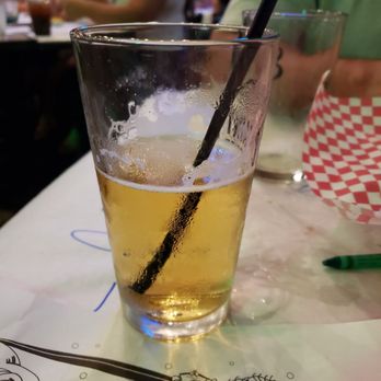 Angry Crab Shack - Glass cup with my straw to enjoy my beer - Cajun/Creole Near Me - Yuma, Arizona