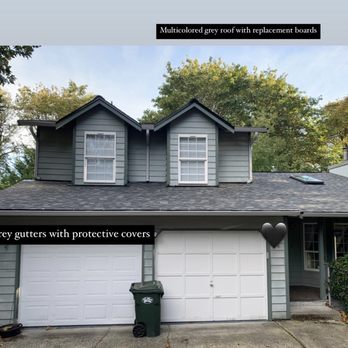 Premier Energy Solutions - Post makeover, our home with new roof & grey gutters - Roofing Near Me - Puyallup, Washington Premier Energy Solutions - Post makeover, our home with new roof & grey gutters - Roofing Near Me - Puyallup, Washington