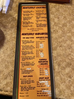 Menu photo 2 Monterrey’s Mexican Restaurant Columbia, SC Menu photo 2 Monterrey’s Mexican Restaurant Columbia, SC