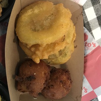 Fried Green Tomato's - Fried Green Tomatoes and Jalapeño Hhsh Puppies - New American Near Me - Birmingham, Alabama