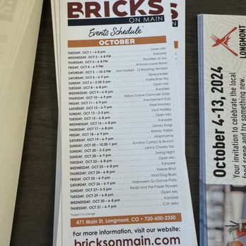 Bricks Retail - Bricks Retail Schedule - Venues & Event Spaces Near Me - Longmont, Colorado