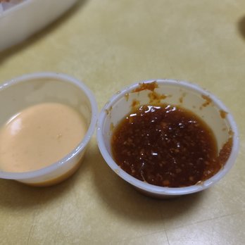Little Tokyo Hibachi Express - Thursday June 2, 2022
Left - Yum yum sauce
Right - Ginger Sauce - Japanese Near Me - Anderson, Illinois Little Tokyo Hibachi Express - Thursday June 2, 2022
Left - Yum yum sauce
Right - Ginger Sauce - Japanese Near Me - Anderson, Illinois