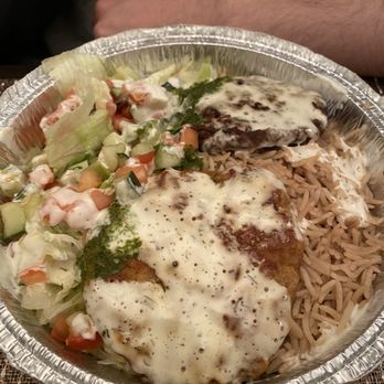 Naz's Halal Food - Towson - Combo chicken and Combo Chapli Over Rice - Halal Near Me - Towson, Maryland