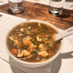 Inchin's Bamboo Garden - Chicken manchow soup. So so delicious!