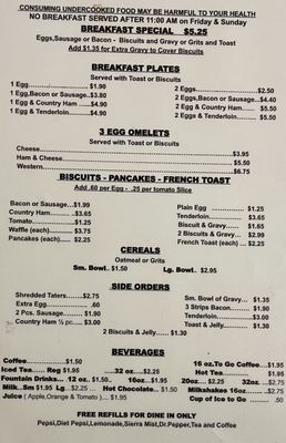 Menu photo 1 Di's Diner Bulls Gap, TN