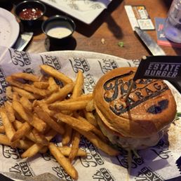 The Estate Burger is AMAZING! Slightly sweet sauce with crisp fried onions. The Estate Burger is AMAZING! Slightly sweet sauce with crisp fried onions.