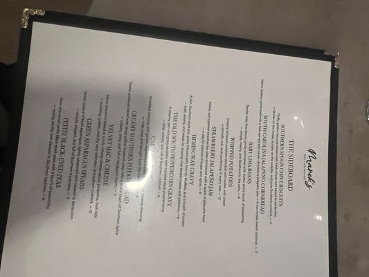 Menu photo 4 The Collier House Marco Island, FL