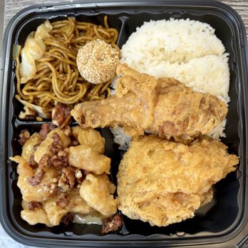 Chowking - 2 Entree Lauriat, Honey Walnut Shrimp Small with fried chicken - Chinese Near Me - West Covina, California Chowking - 2 Entree Lauriat, Honey Walnut Shrimp Small with fried chicken - Chinese Near Me - West Covina, California