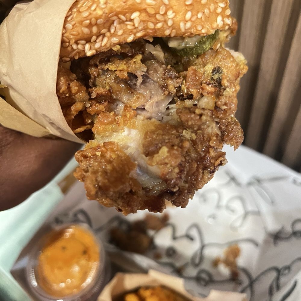 Birdbox - The oil dripping from the batter - Chicken Shop Near Me - New York, New York
