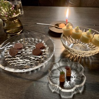 Anomaly SF - Fruit pastille, sponge cake, chocolate mints. Friend had birthday and got a peanut butter candy with her candle. - New American Near Me - San Francisco, California Anomaly SF - Fruit pastille, sponge cake, chocolate mints. Friend had birthday and got a peanut butter candy with her candle. - New American Near Me - San Francisco, California