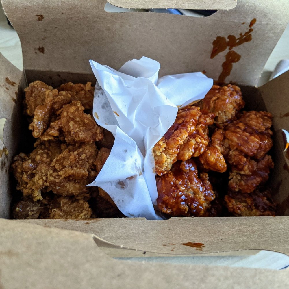 Chicko Chicken Korean Style - Half and half, soy garlic and yangyeom - Korean Near Me - Burnaby, British Columbia Chicko Chicken Korean Style - Half and half, soy garlic and yangyeom - Korean Near Me - Burnaby, British Columbia