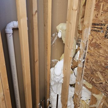Indiana Spray Foam - the only foam Indiana spray foam managed to object was into an INTERIOR wall full of plumbing, and even that wasn't done completely. - Insulation Installation Near Me - Lowell, Indiana Indiana Spray Foam - the only foam Indiana spray foam managed to object was into an INTERIOR wall full of plumbing, and even that wasn't done completely. - Insulation Installation Near Me - Lowell, Indiana