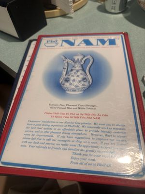 Menu photo 2 Pho Nam Sunnyvale, CA