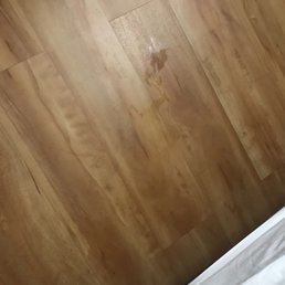 Wet spot on floor... Wet spot on floor...