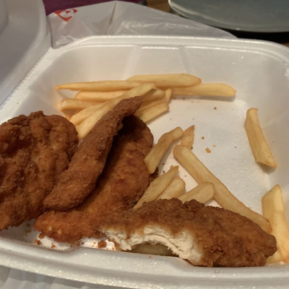 Pub 97 - Chicken finger platter. One missing chicken finger and about 6 more fries. $14 - Bars Near Me - Groveland, Massachusetts Pub 97 - Chicken finger platter. One missing chicken finger and about 6 more fries. $14 - Bars Near Me - Groveland, Massachusetts
