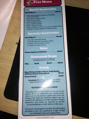 Menu photo 6 Snarf's Sandwiches Denver, CO Menu photo 6 Snarf's Sandwiches Denver, CO