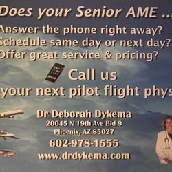 Deborah Dykema, D.O - Copy of the card I also received with my paperwork.