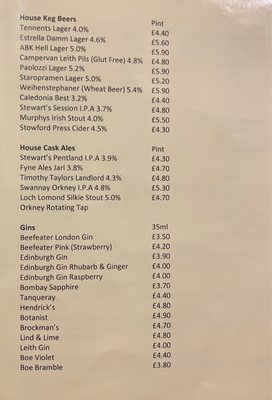 Menu photo 3 Guildford Arms Edinburgh, EDH