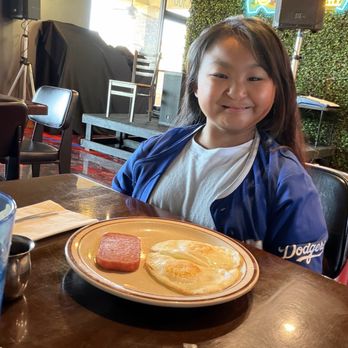 Da Hale Bar And Grill - Simple Keiki breakfast (pancake not shown) - Hawaiian Near Me - Las Vegas, Nevada Da Hale Bar And Grill - Simple Keiki breakfast (pancake not shown) - Hawaiian Near Me - Las Vegas, Nevada